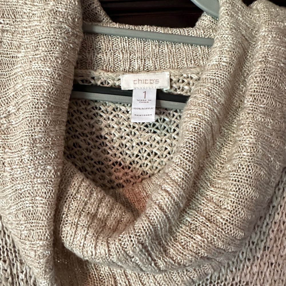 Cowl neck Chicos Sweater